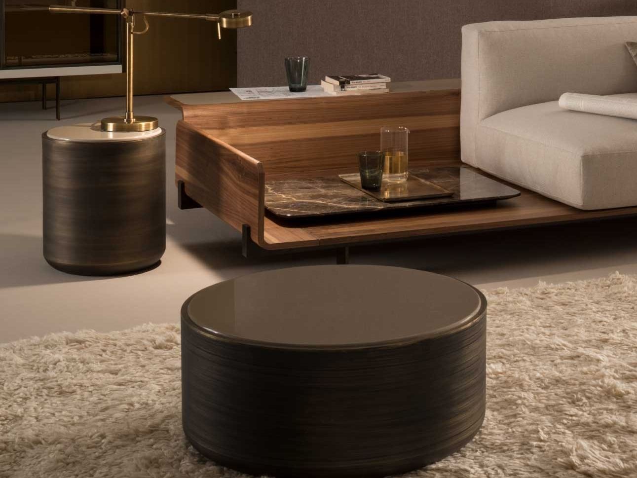 Металлический низкий круглый журнальный столик CASA Италия ARCH-00054538 - Вид №3