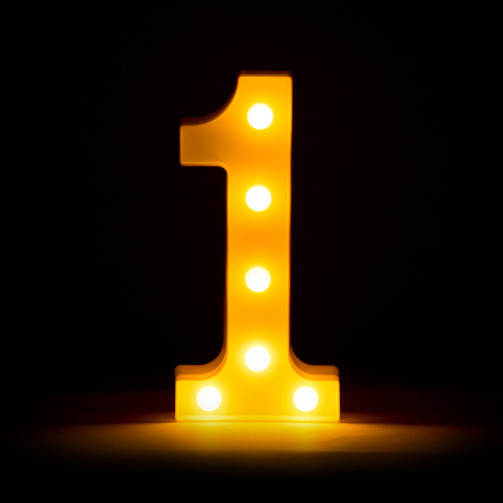 Ночник детский "Цифры" LITTLE LOVELY COMPANY  281693 Белый Santreyd  - Вид №5