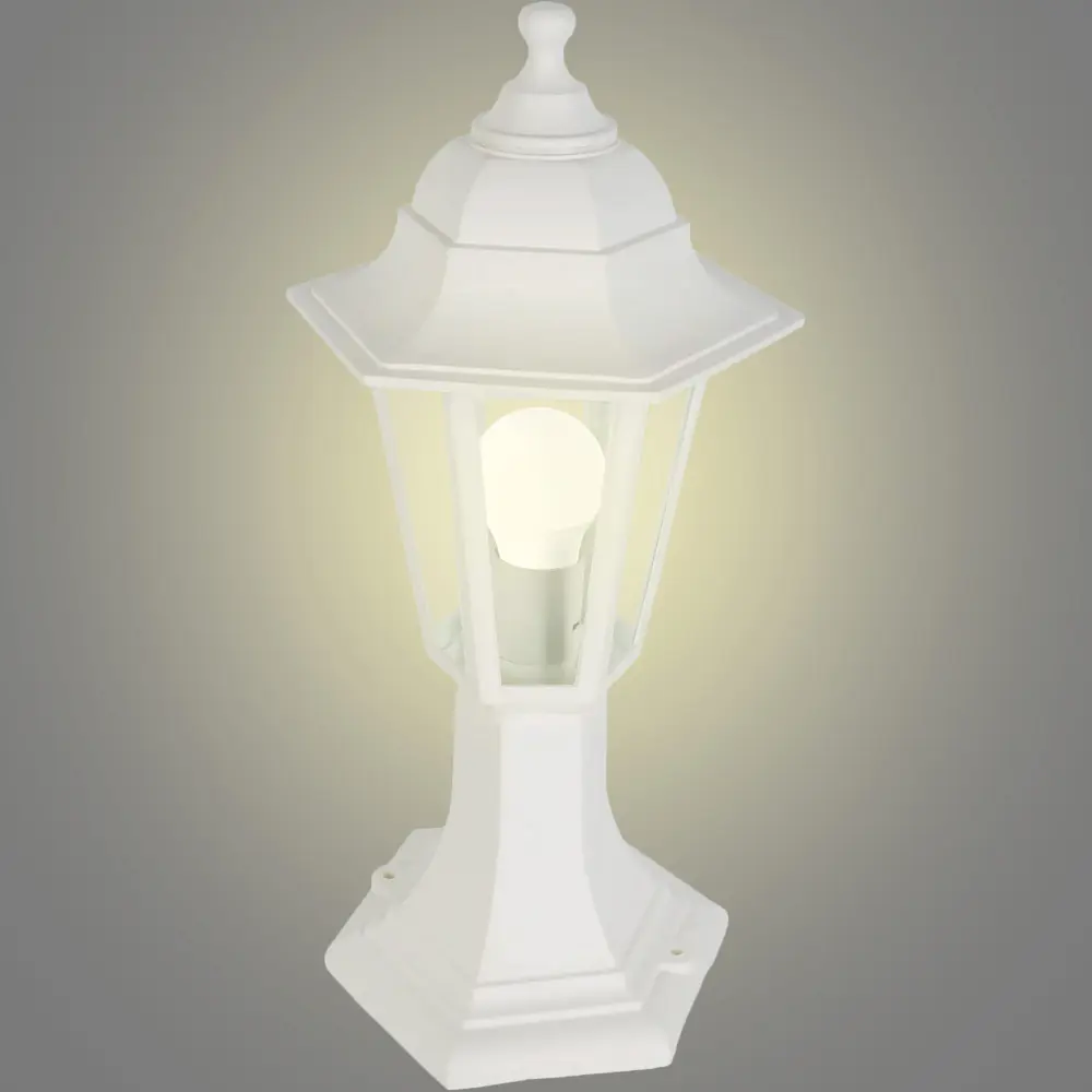 Столб уличный Apeyron Оскар 11-97 1хЕ27 цвет белый STLM-2000501 - Вид №1