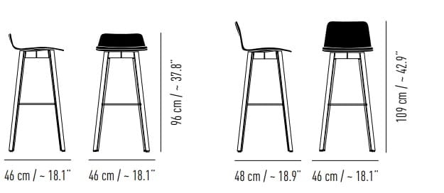 Мягкий барный стул KFF Maverick Casual ARCH-00096891 - Вид №7