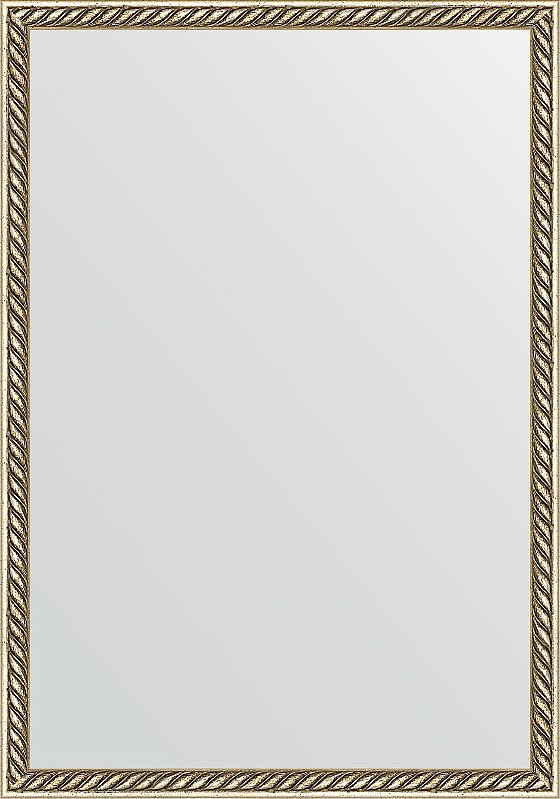 BY 0634 Зеркало в багетной раме - витая латунь 26 mm EVOFORM Definite