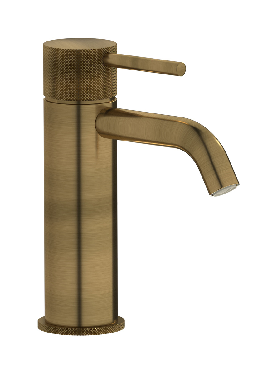 Смеситель для раковины на 1 отверстие в комплекте с донным клапаном. WE ARE IB id200mb Modern Bronze Industria