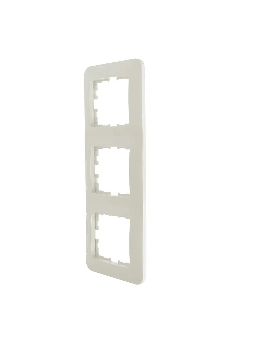 ASTI Рамка 3-ая вертикальная б/вст жемчужно-белый перламутр LEZARD 7081-3000-153