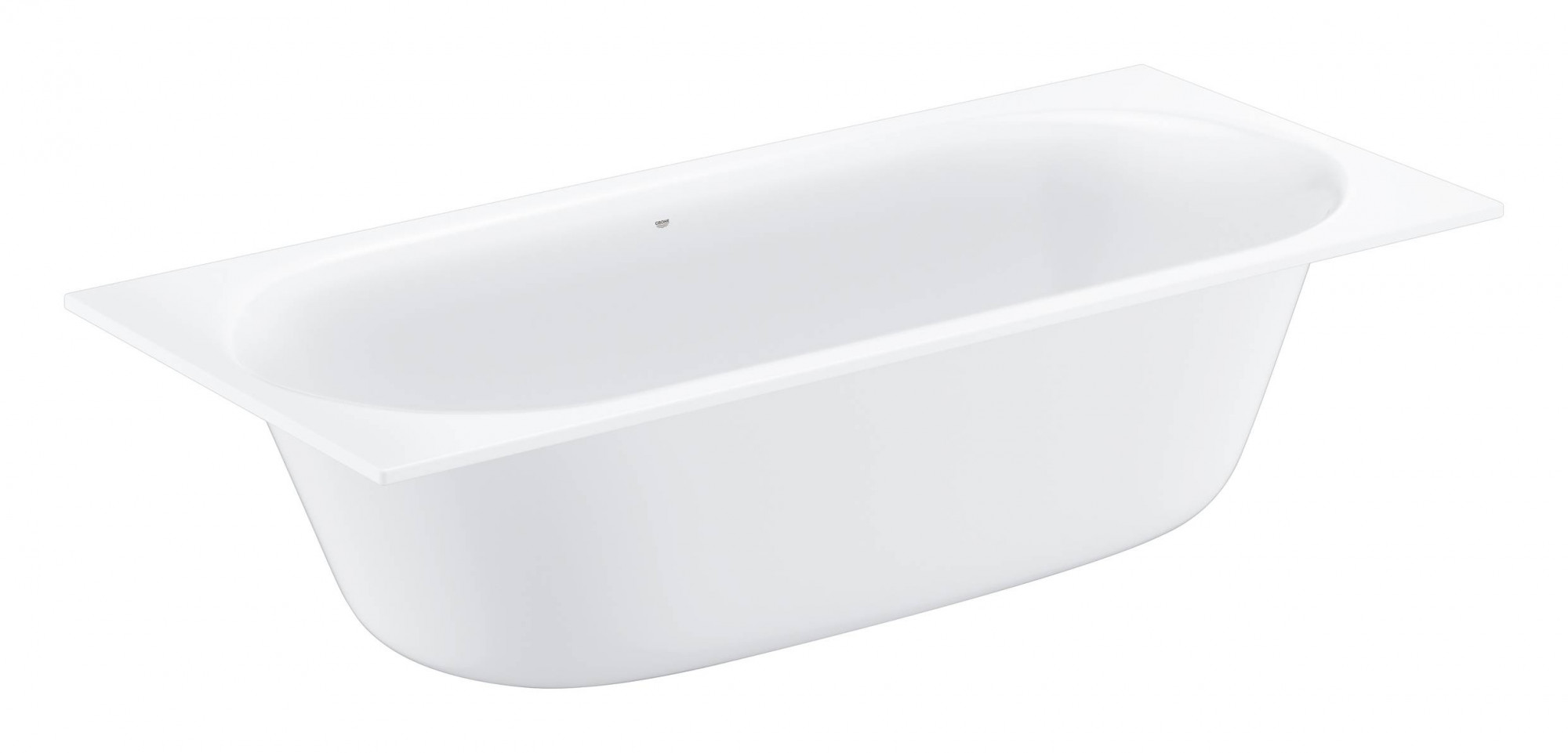 Ванна GROHE Essence, встраиваемая с грязеотталкивающим покрытием и противоскользящим покрытием, 180 х 80 х 45 см, альпин-белый (3962100H)