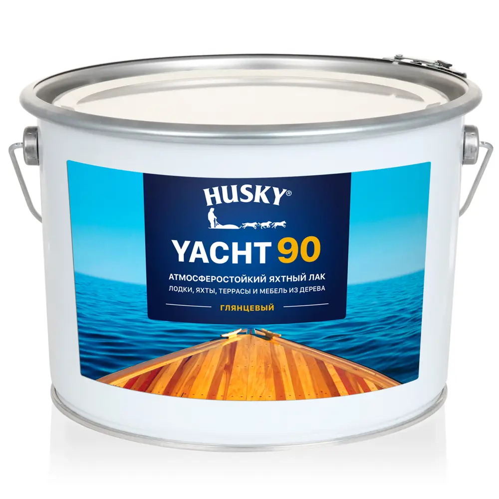 Яхтный лак Husky Yacht 90 для защиты древесины снаружи и внутри 86765099 STLM-0071489 - Вид №1