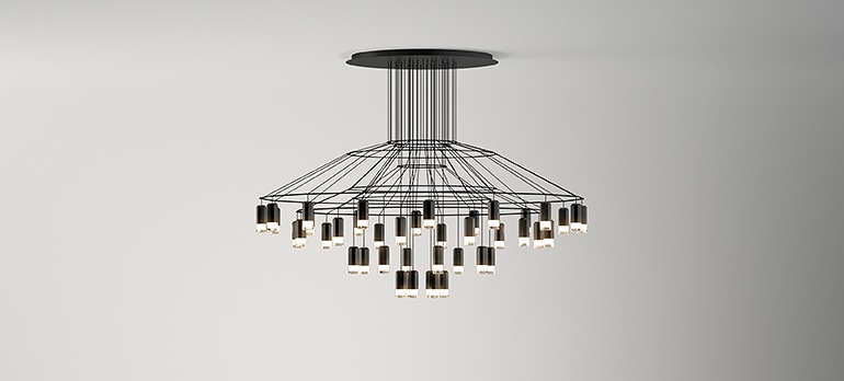 040519 Люстра Vibia Wireflow - Вид №1