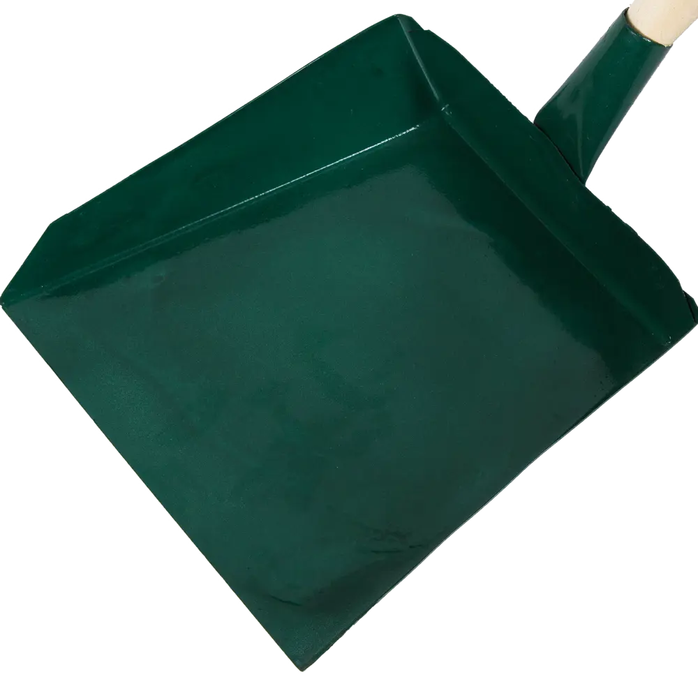 Совок для мусора металлический 20x20см деревянный черенок 60см Santreyd STLM-2030882 - Вид №1