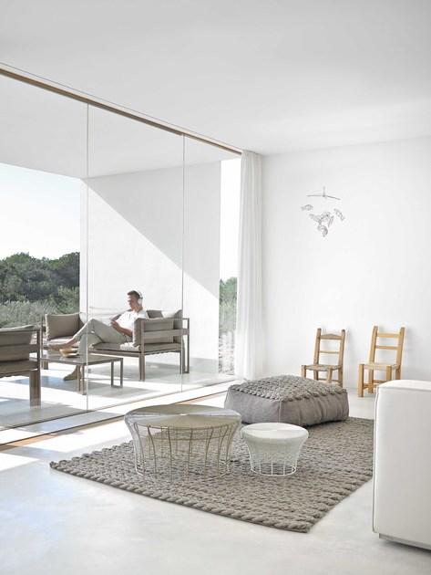 GANDIABLASCO Низкий садовый табурет из нержавеющей стали Aram sun-id-1480266 - Вид №6