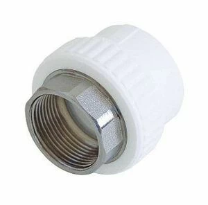 Муфта комбинированная KALDE D75х2 1/2" ВР под шестигранник белая