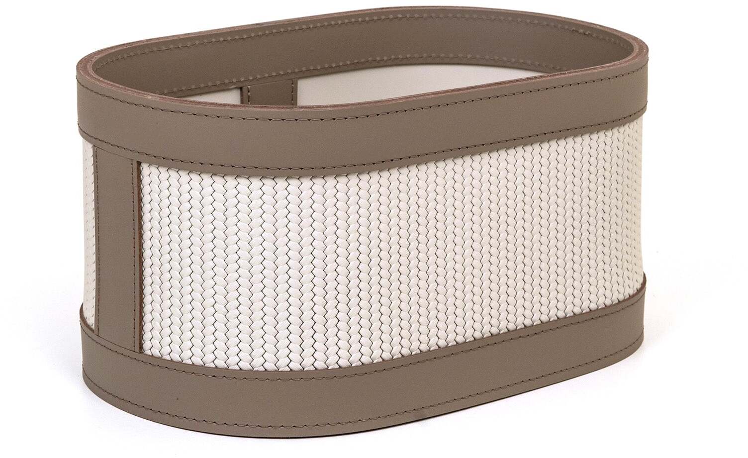 Roda Держатель для мочалки - 30X20XH12см / Серо-коричневый / тканая кожа_темно-серый