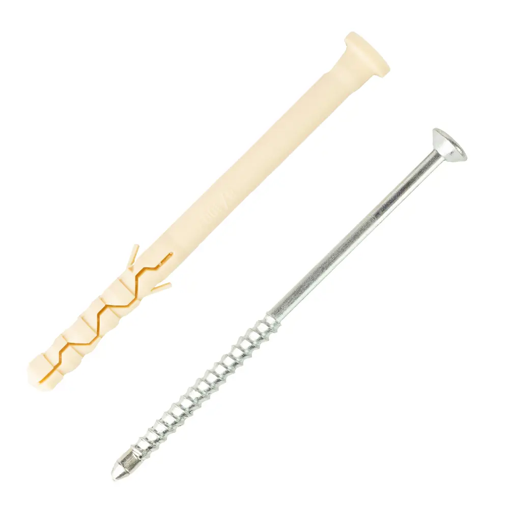 Дюбель-гвоздь цилиндрический Европартнер нейлон 8x100 мм 10 шт STLM-2110940