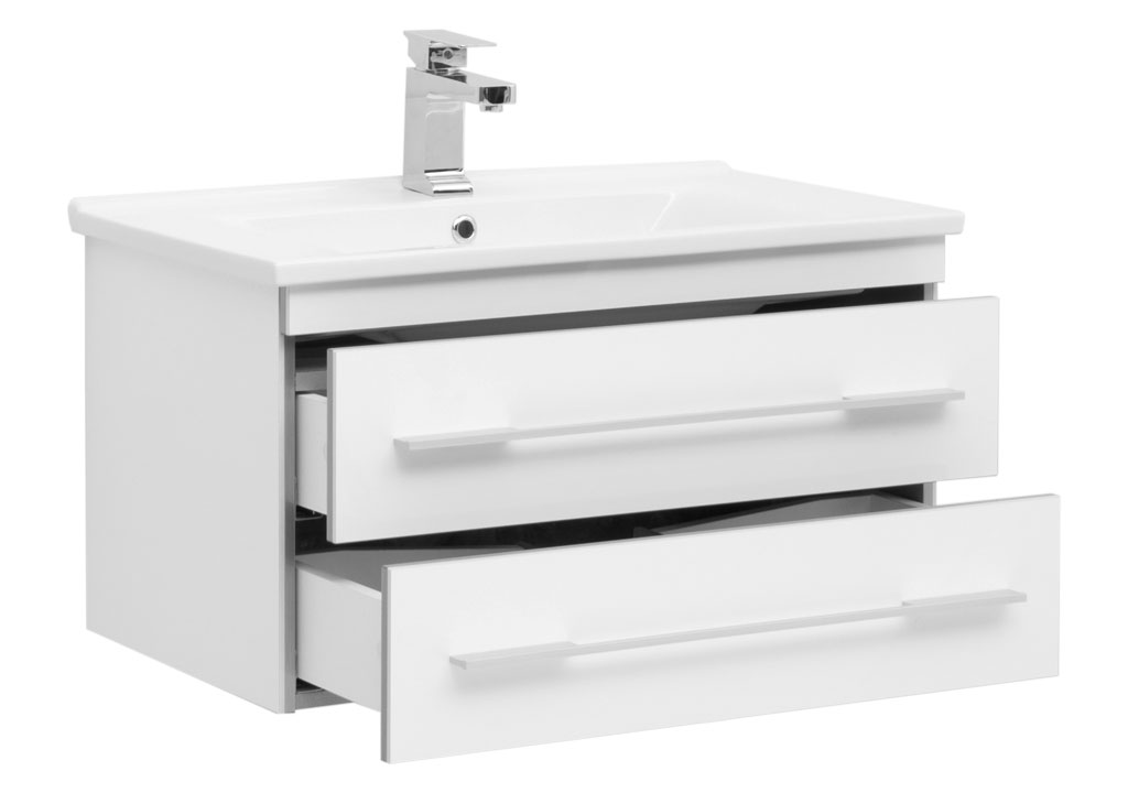 Тумба с раковиной Aquanet Верона N 75 белый (Гранд) 0018629100182319 - Вид №1