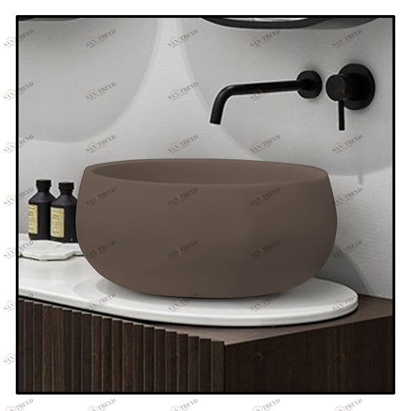 BATOAN Накладная раковина на столешницу  круглая Ceramica Cielo 