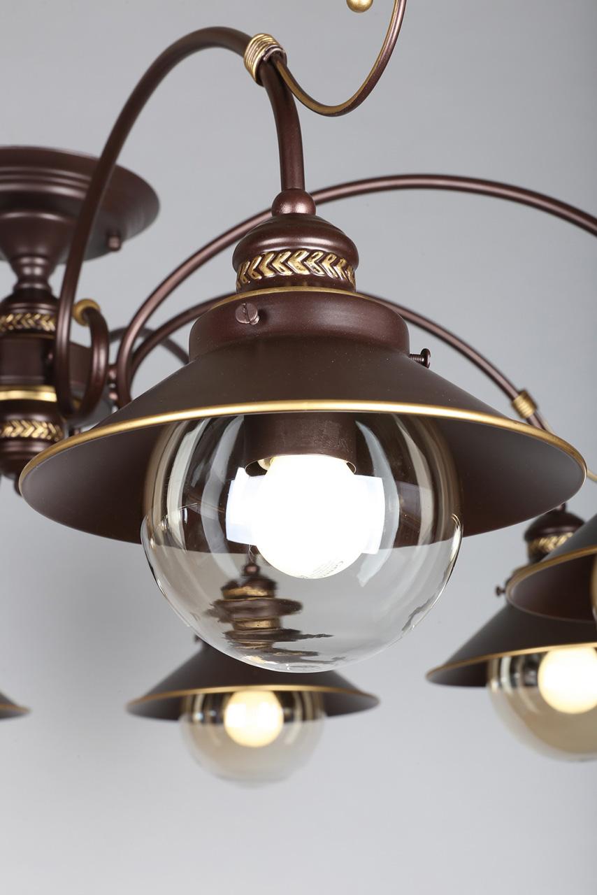 Потолочная люстра Omnilux Fontelo OML-50407-08 OMNILUX ДИЗАЙНЕРСКИЕ, FONTELO 184124 Коричневый  - Вид №1