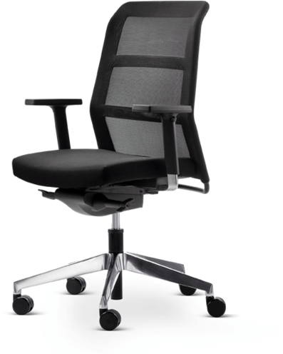 Wiesner-Hager Офисное кресло на 5 спиц с подлокотниками на колесиках Paro_2 sun-id-1349545 - Вид №1