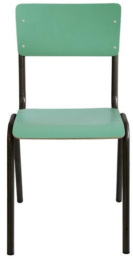 Vela Arredamenti Штабелируемый стул из трубчатого железа и дерева sun-id-1486047 - Вид №3