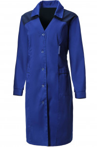 65725 Халат "Мастерица" женский василек с темно-синим  Одежда для обслуживающего персонала  размер 60-62/158-164