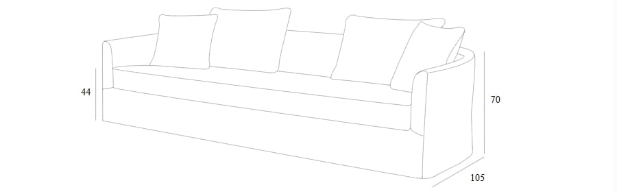 Ткань линейный диван Collett & Victor FELIX ARCH-00096055 - Вид №5