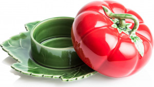 10581764 Bordallo Pinheiro Блюдо с крышкой Bordallo Pinheiro Томат 20x18см, керамика Керамика