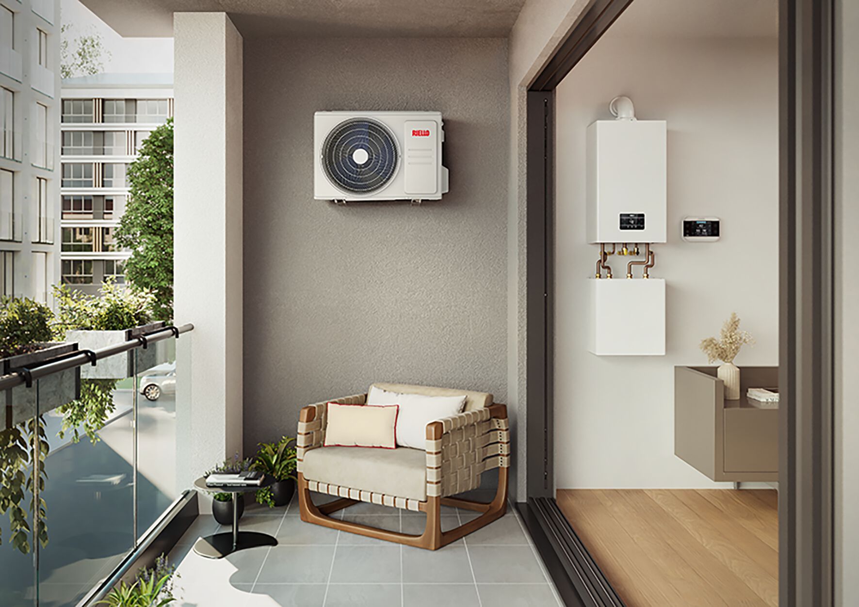 Многоэнергетическая гибридная жилая система RIELLO ADAPTO HYBRID ARCH-00001644 - Вид №1