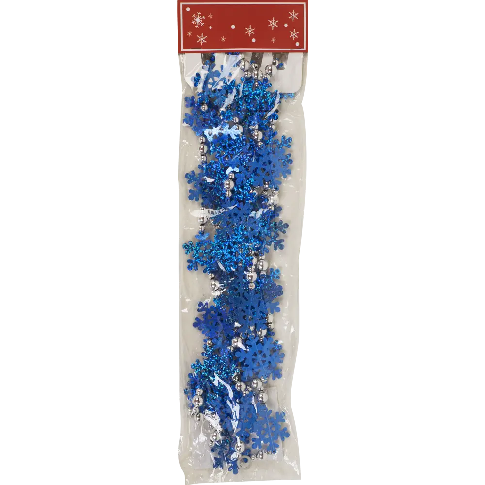 Бусы Снежинки сине-белые 270 см Santreyd STLM-2135176