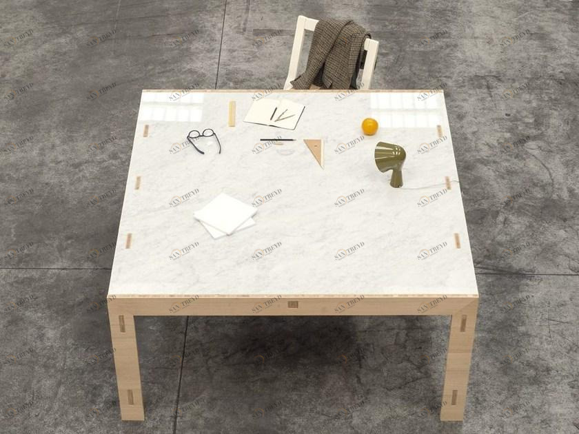 NODOO Квадратный стол из массива дерева sun-id-1358778