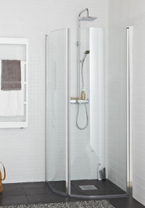 1450710 Душ Угол Оригинальный Круглый 70X70 Хром Прозрачное Стекло Hafa Прозрачный