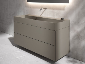 Подвесной умывальник с ящиками