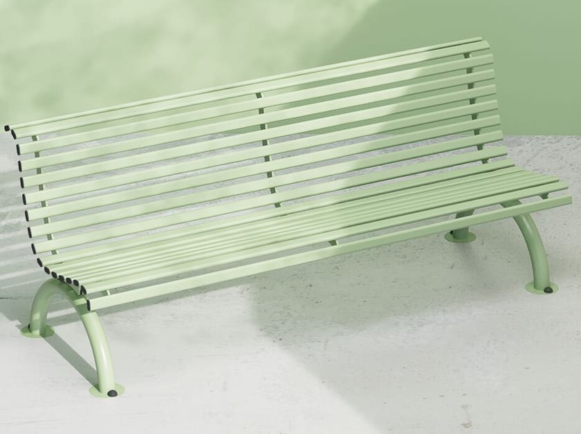 Оцинкованная стальная скамья со спинкой DIMCAR ARCH-00102197