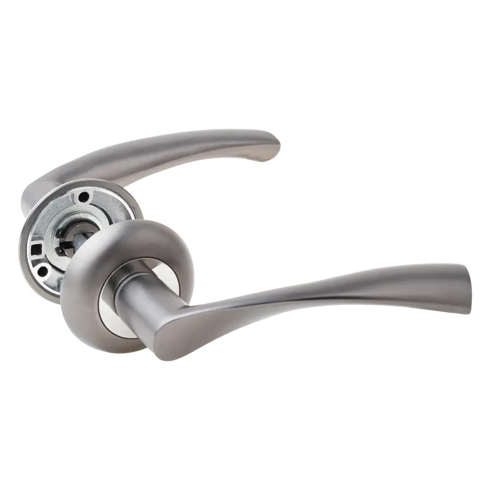 Дверная ручка на розетке Armex H-14023-A без запирания цвет графит STLM-2007552