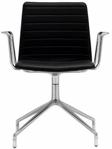 Andreu World 5-спицевый стул с подлокотниками на колесиках Flex high back So1644