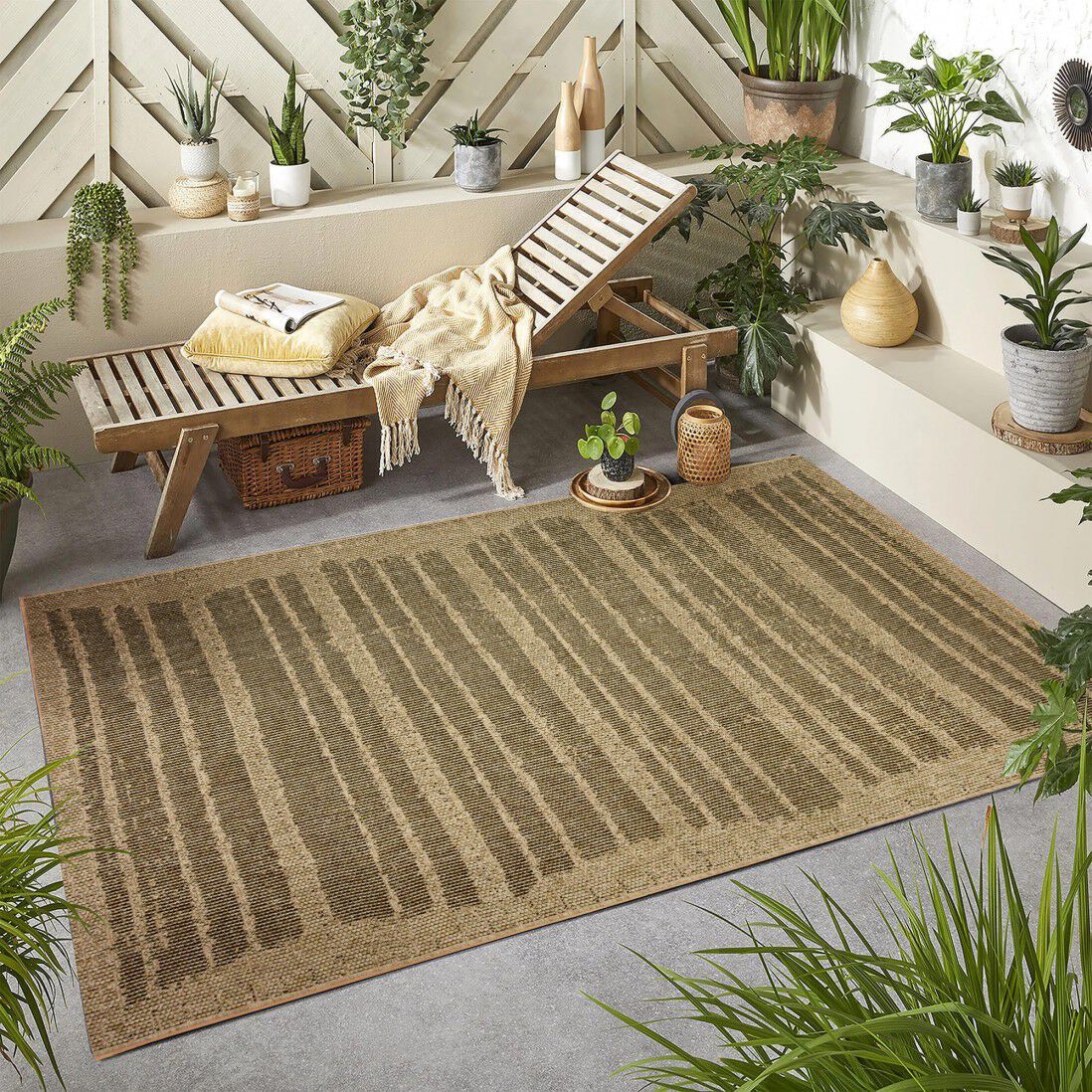 Напольный прямоугольный ковер с рисунком Ademi Outdoor ARCH-00085906 - Вид №3