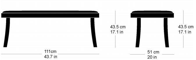 horgenglarus Мягкая скамейка из массива дерева Seley 16-423  - Вид №2