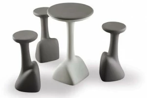 Plust Круглый высокий стол из полиэтилена Armillaria