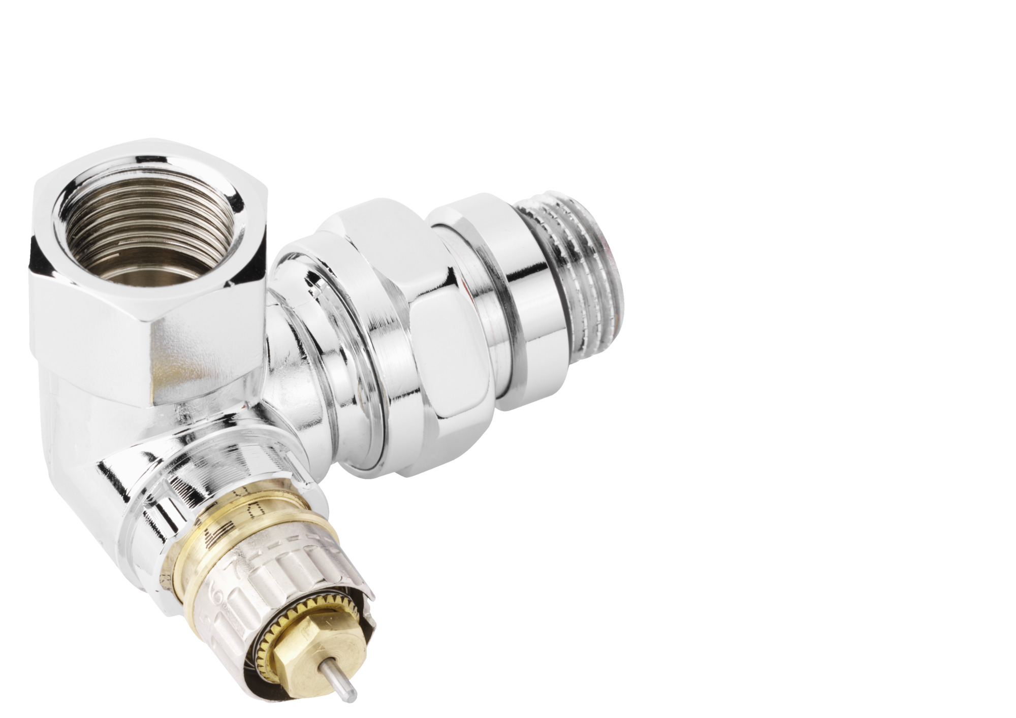 Danfoss Клапан RTR-N/RA-N для двухтрубной системы отопления RTR-N 15 Кл. т-рег. Угл. трехос, лев. 013G7022  - Вид №17
