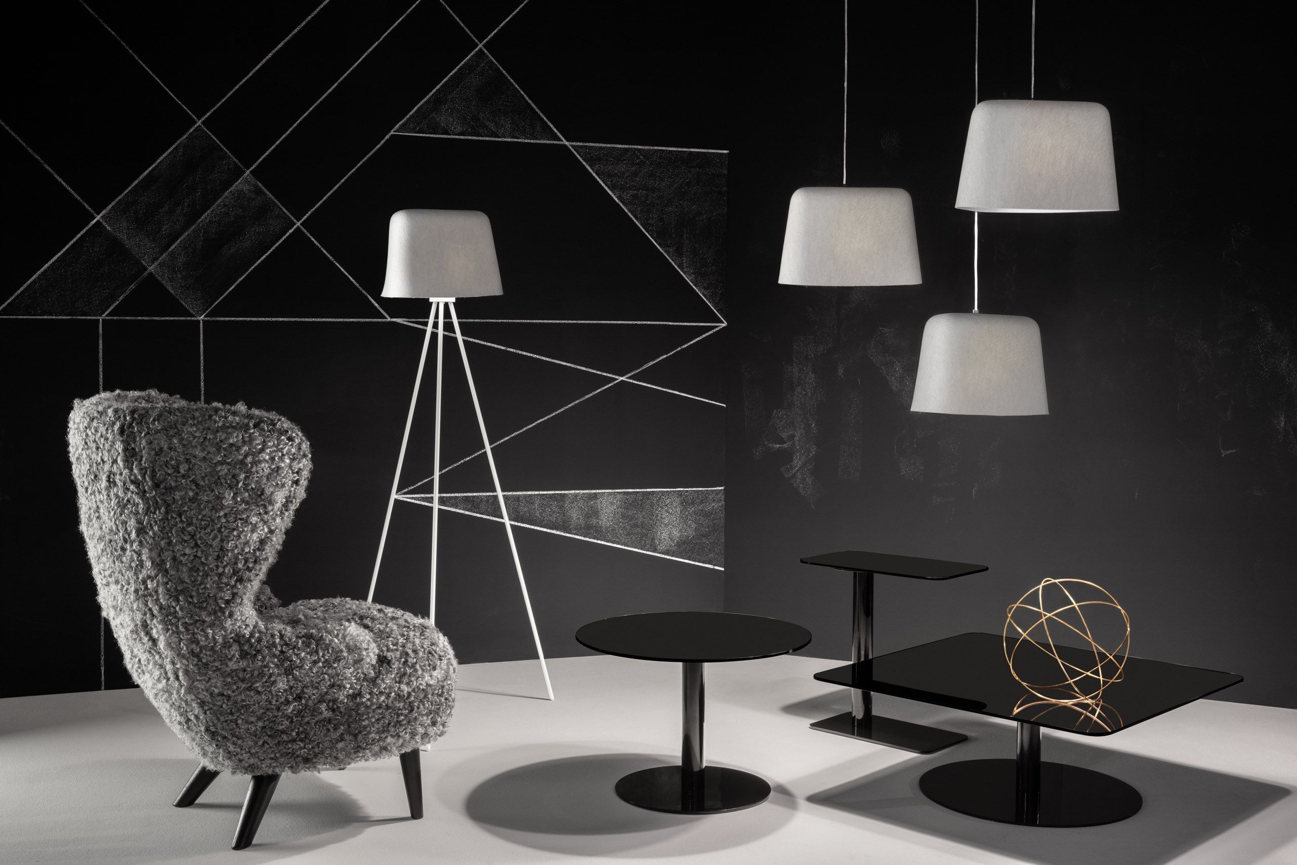 Стальной и стеклянный квадратный журнальный столик Tom Dixon Flash ARCH-00077865 - Вид №5