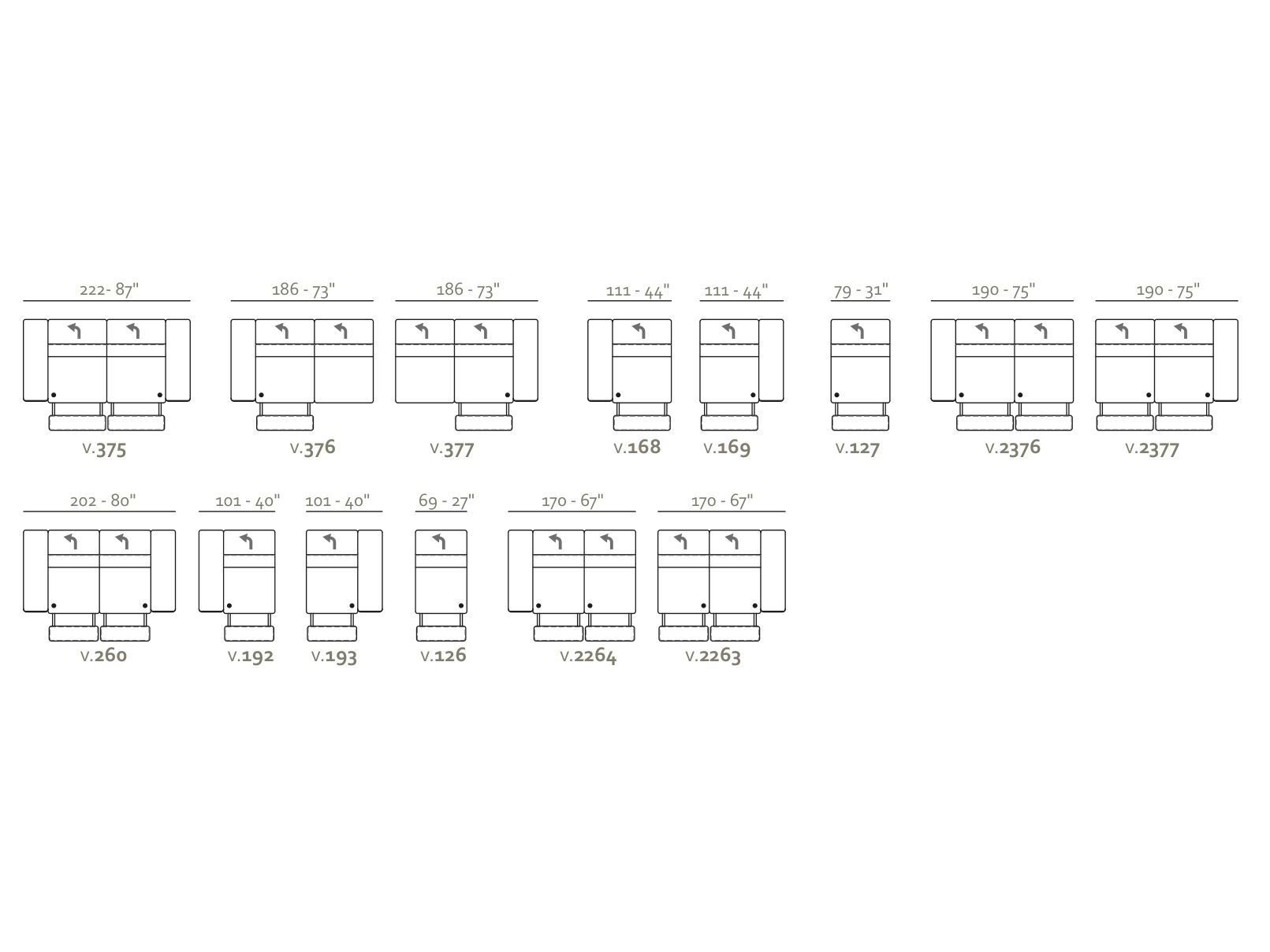 Модульный тканевый диван Max Divani REV ARCH-00069731 - Вид №10