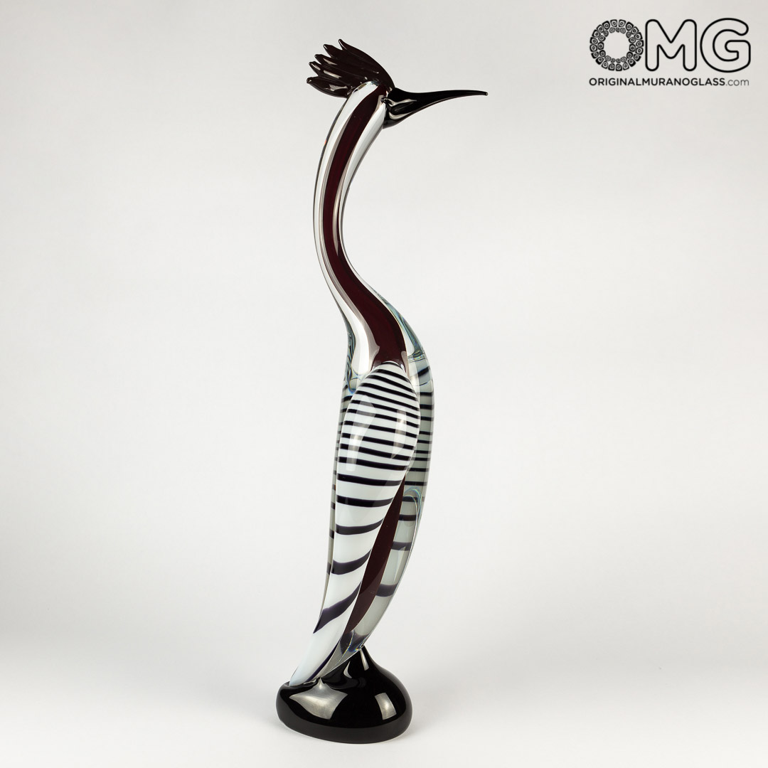 2915 ORIGINALMURANOGLASS Скульптура - королевская цапля - Original Murano Glass OMG 22 см  - Вид №1