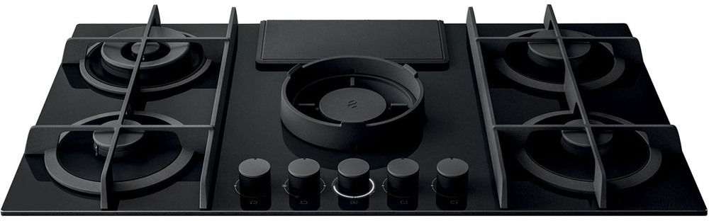 NIKOLATESLA FLAME BL/A/88-PRF0147740A Газовая варочные панели / газ, с вытяжкой, 1200 м3/ч, черная Elica 