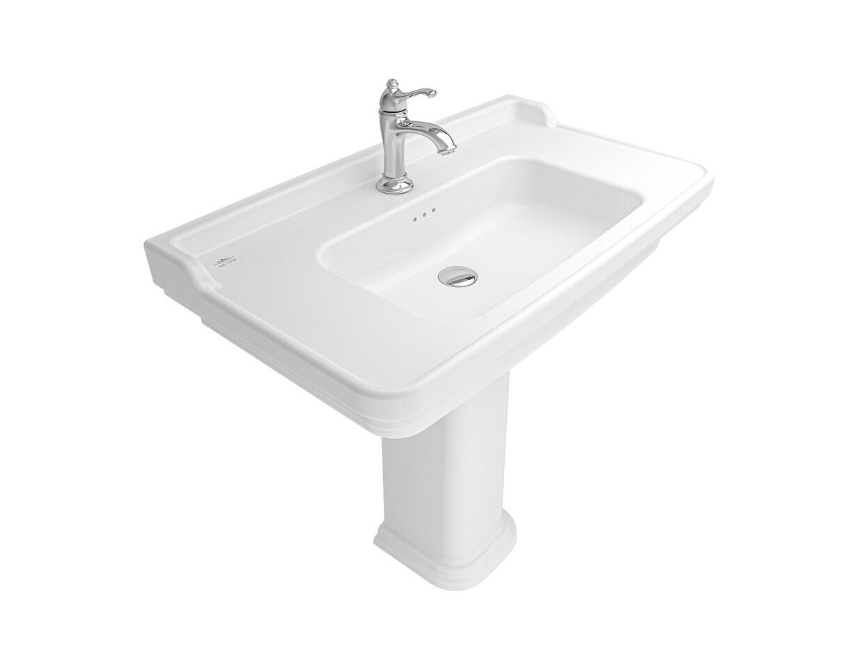 Умывальник Fireclay на колонне Kaleseramik сантехника ARCH-00027807 - Вид №2