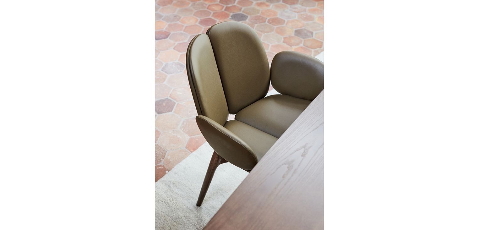 Кожаный мягкий стул с подлокотниками ROCHE BOBOIS Pulp ARCH-00072906 - Вид №10