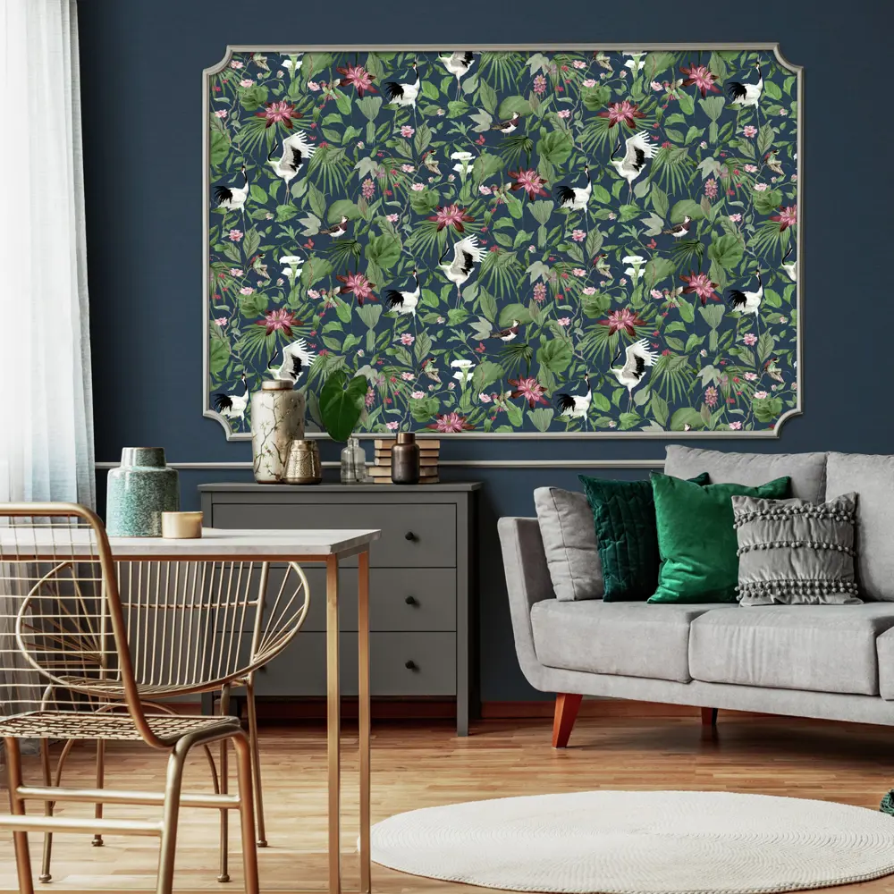 Обои флизелиновые Erismann Amazonik синие 1.06 м ЭР60465-06 Amazonika STLM-2139923 - Вид №4