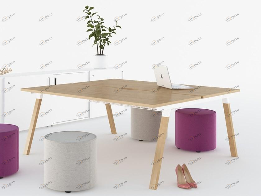 Mikomax Smart Office Прямоугольный стол для совещаний с системой управления кабелями Flexido sun-id-1494014