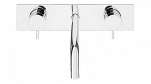 T1.161.3F Смеситель для раковинины настенный с автоматическим клапаном Waterrevolution Line FLOW