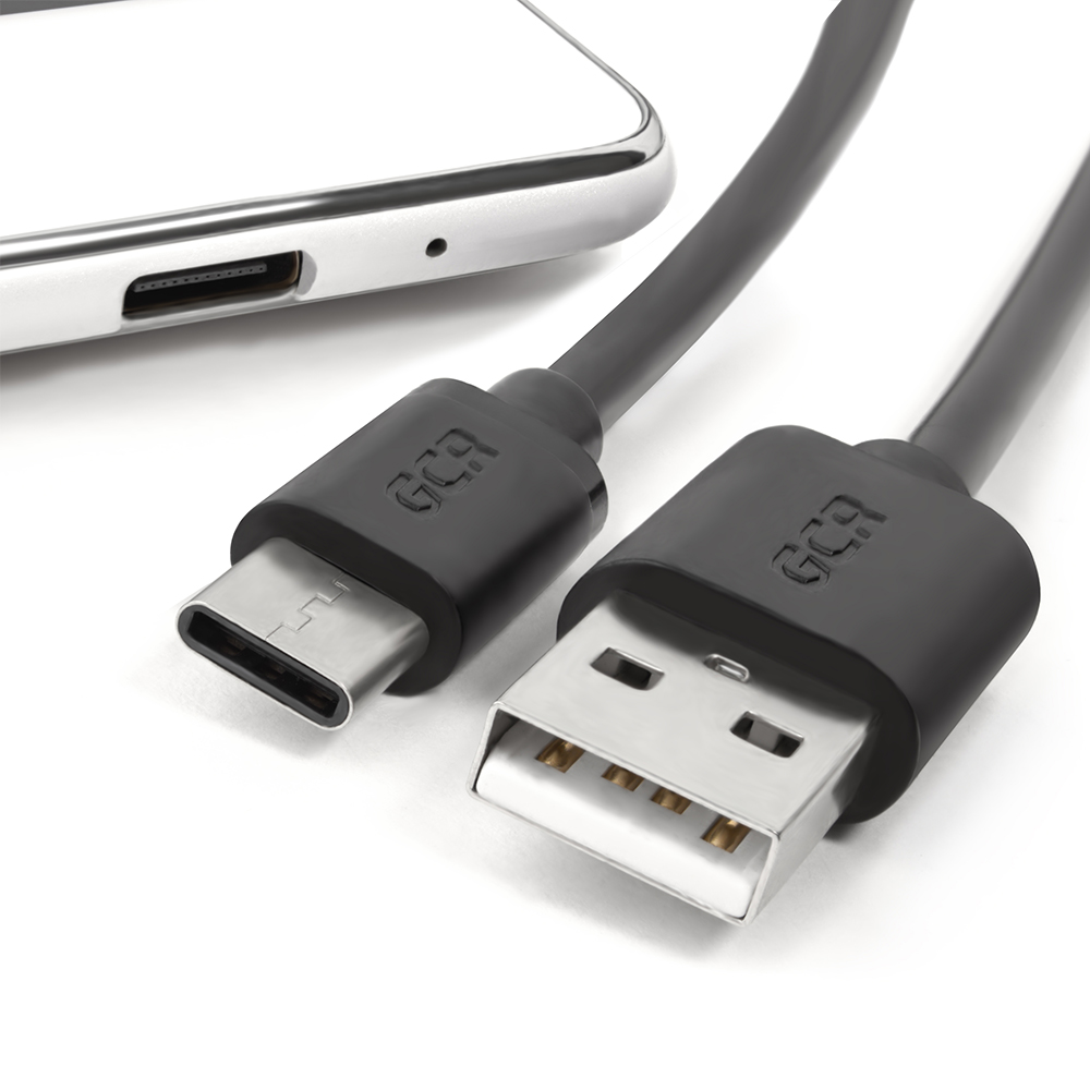 33-050550 кабель 1.0m usb 2.0, am/cm, черный, 28/28 awg , экран, армированный, морозостойкий Greenconnect Santreyd  - Вид №2