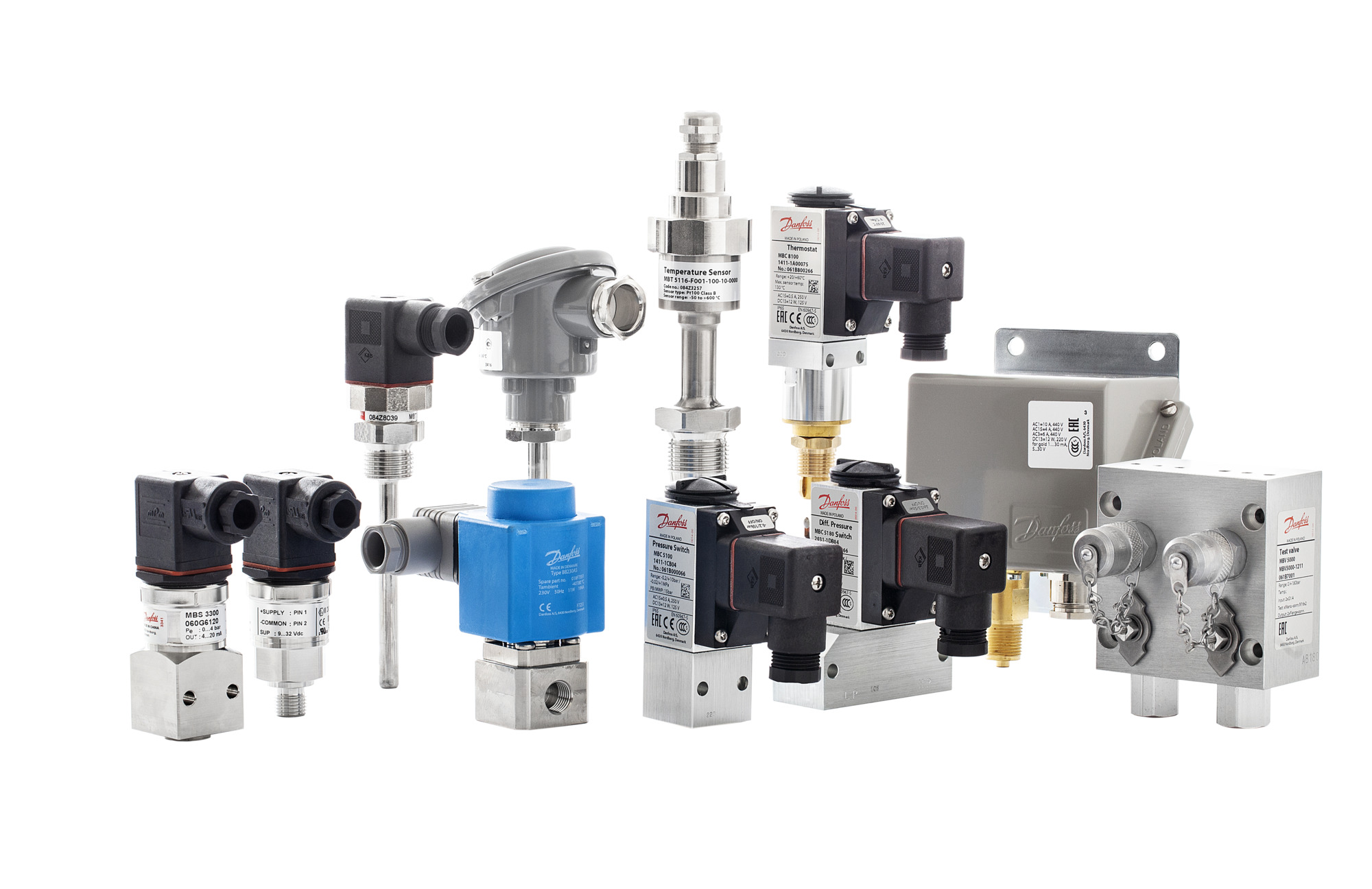 Danfoss MBS 3300 — преобразователи (датчики) давления для судостроения Преобразователь давления MBS 3300 060G1473  - Вид №1