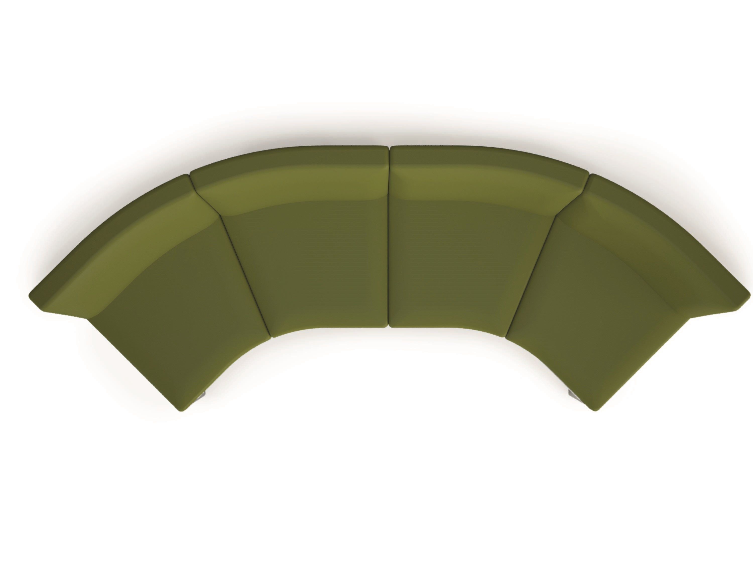 Изогнутый диван из ткани Luxy мост ARCH-00097552 - Вид №10