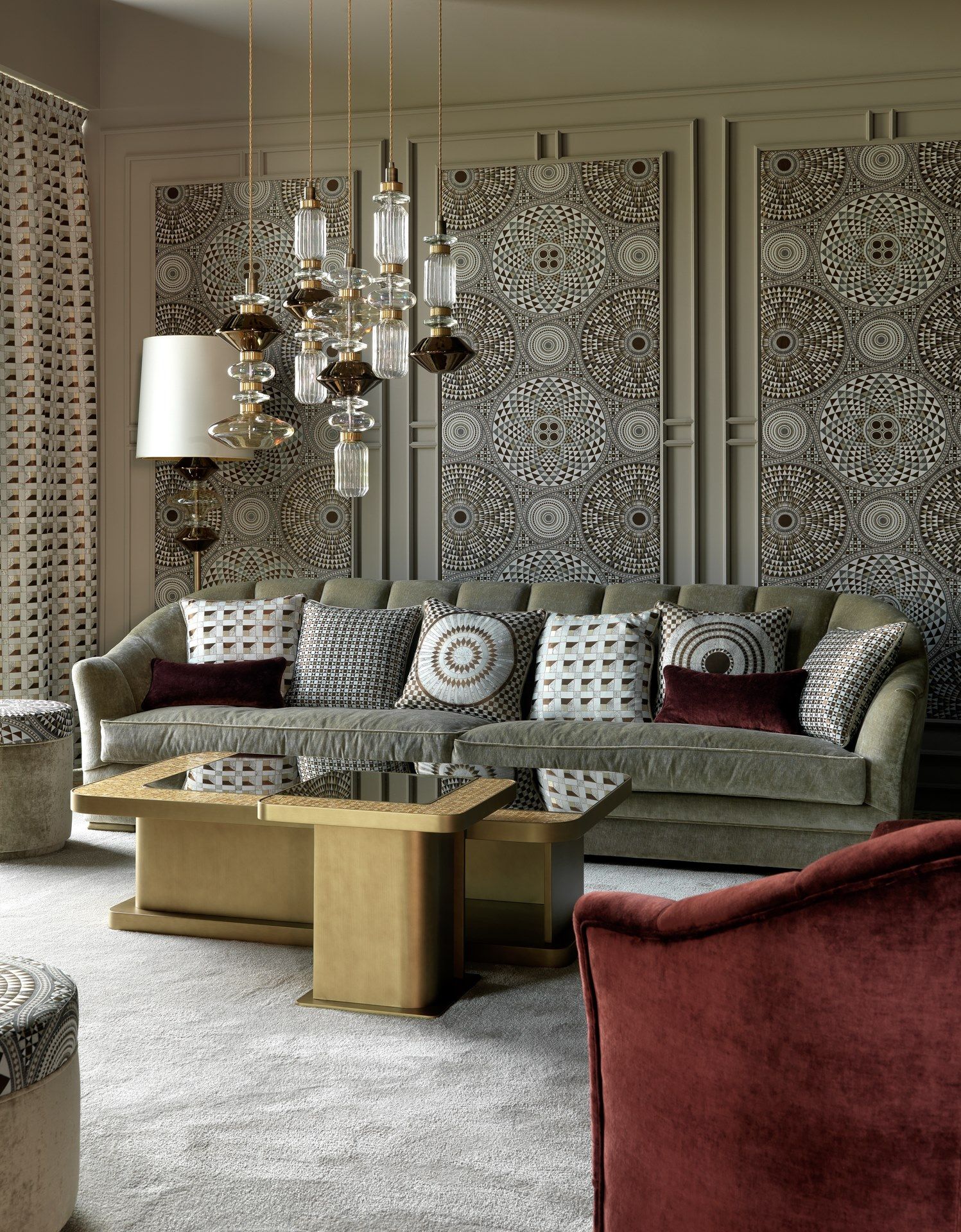 Прямоугольный бронзовый журнальный столик Sicis Diamond ARCH-00099461 - Вид №3