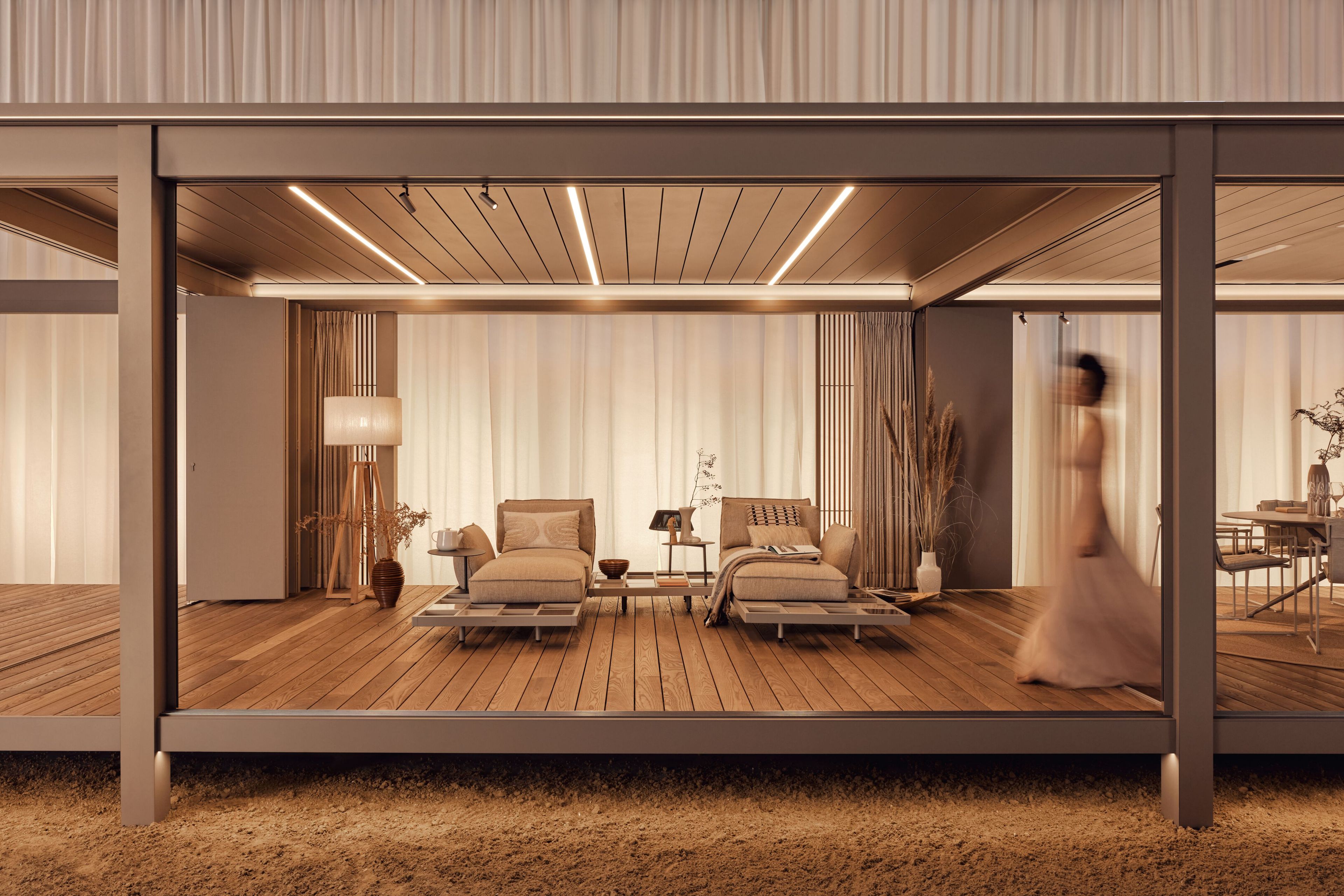 Биоклиматическая пергола из алюминия RENSON AMANI ARCH-00088100 - Вид №3