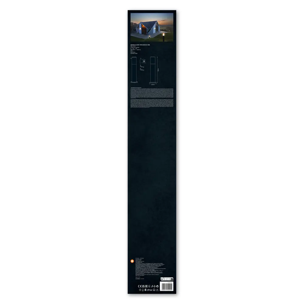 Столб уличный Ledvance «Endura Classic» Pipe AMB 80 см цвет черно-серебристый STLM-2136518 - Вид №5